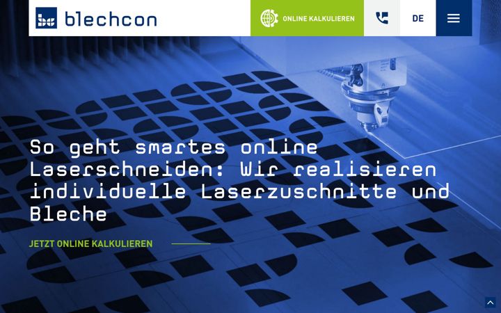 Screenshot van blechcon.de