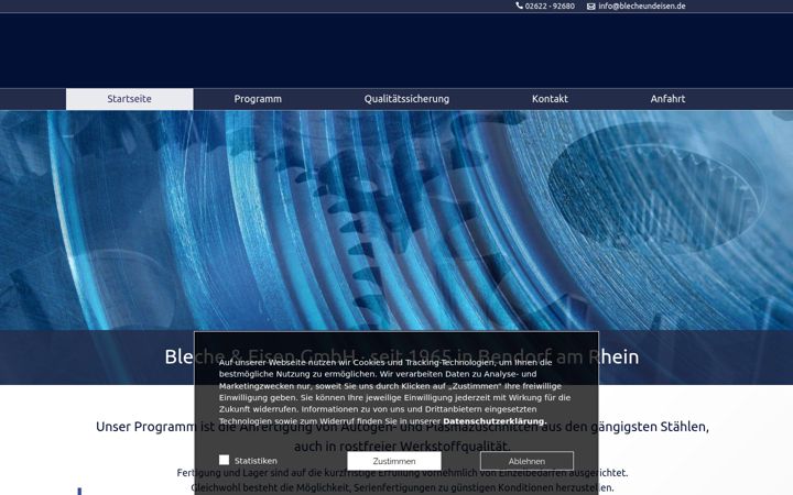 Screenshot of bleche-und-eisen.de