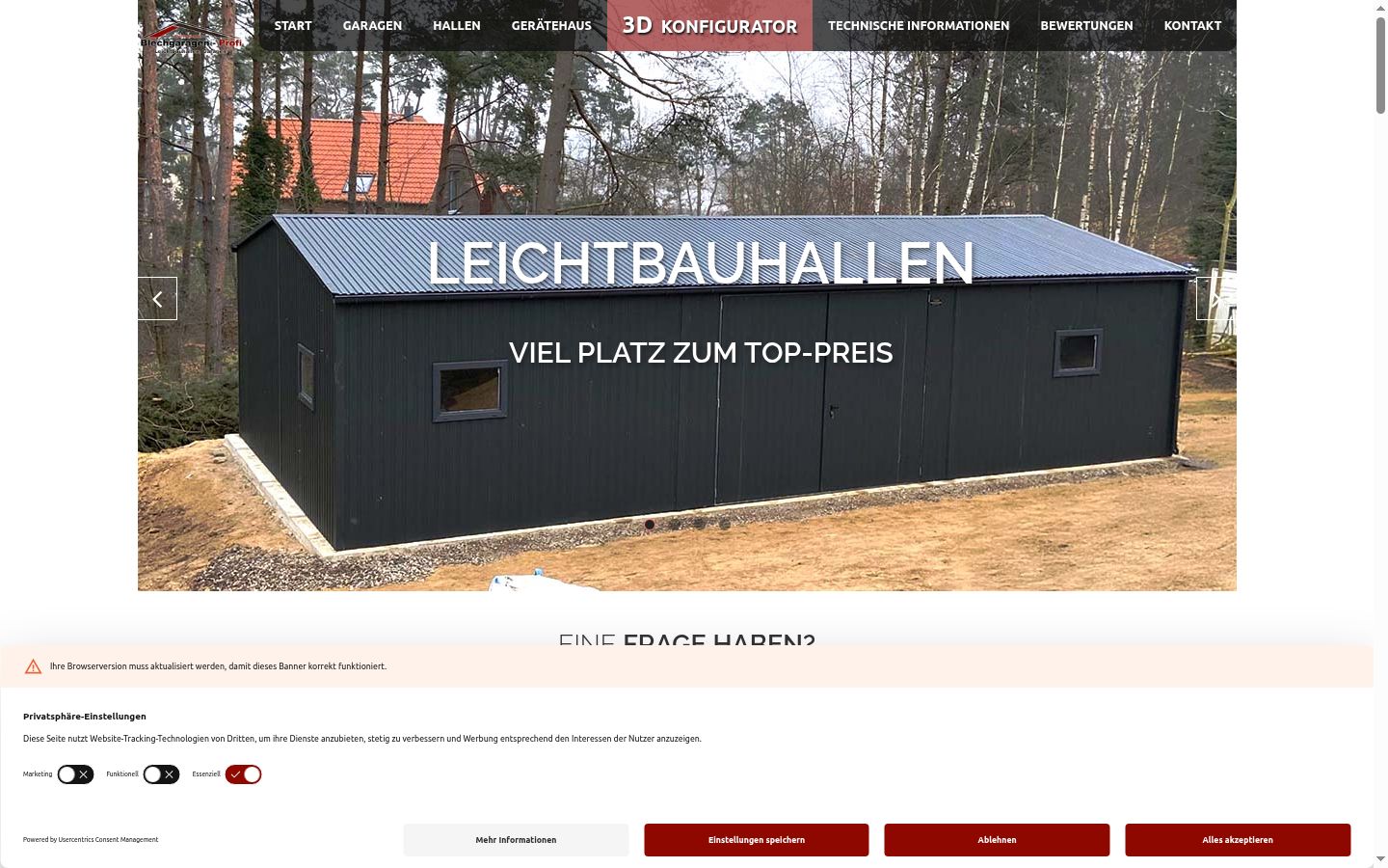 Screenshot tal-banner tal-kunsens muri qabel kwalunkwe interazzjoni