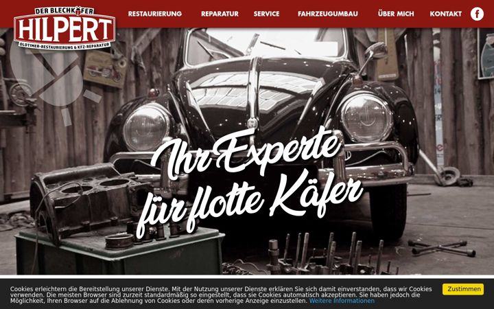 Képernyőkép: blechkaefer-hilpert.de