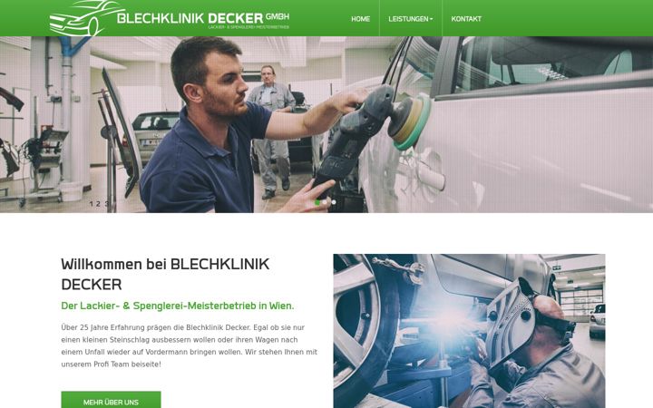 Képernyőkép: blechklinik-decker.at