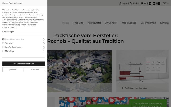 Screenshot of blechmanufaktur.com