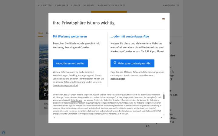 Screenshot of blechnet.com