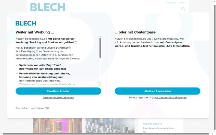 Képernyőkép: blechonline.de