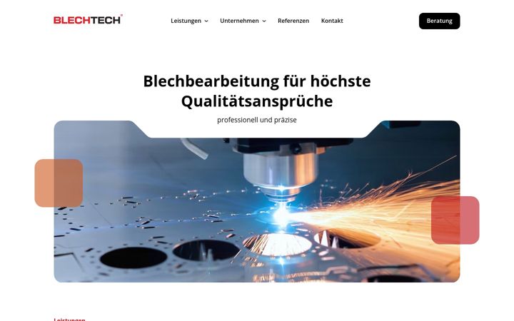 Screenshot of blechtech.ch