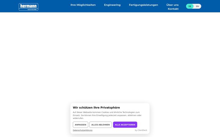 Screenshot of blechtechnik.de