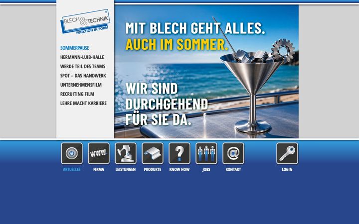 Screenshot of blechundtechnik.de