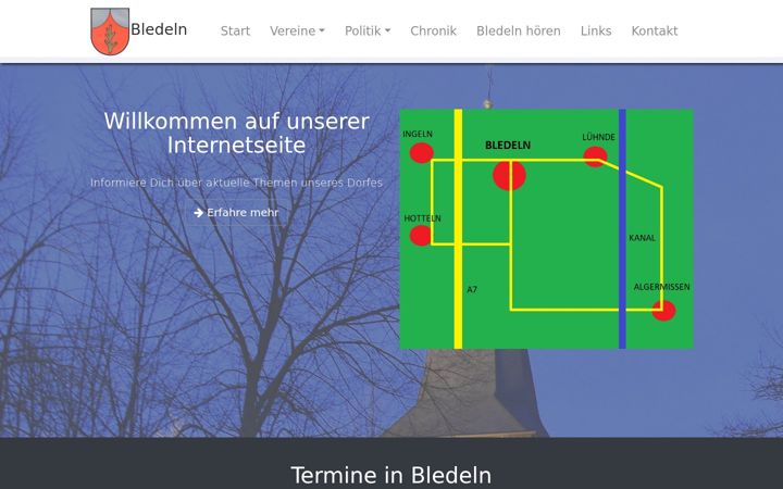 Screenshot of bledeln.de