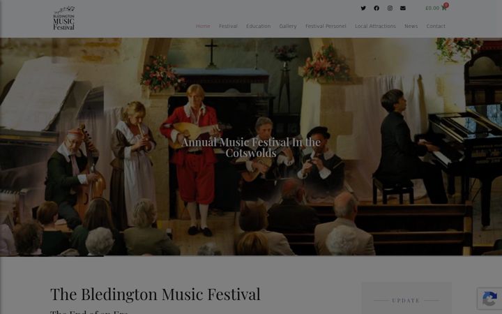 Screenshot of bledingtonmusicfestival.co.uk