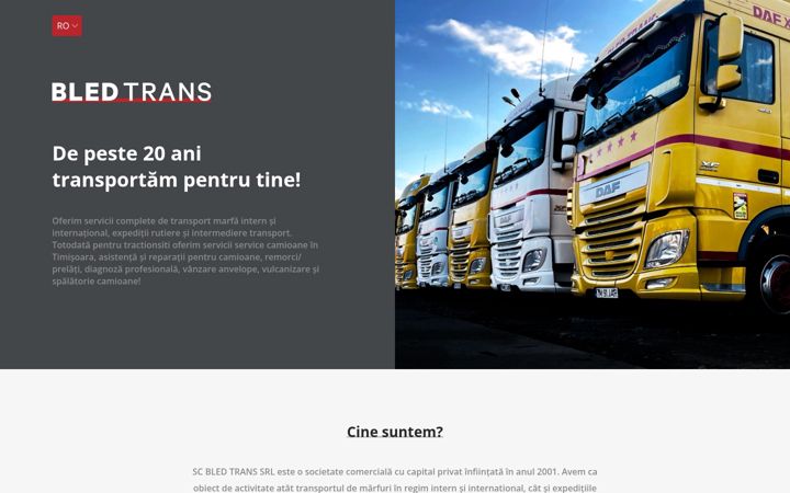 Screenshot of bledtrans.ro