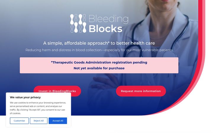 Screenshot of bleedingblocks.com.au
