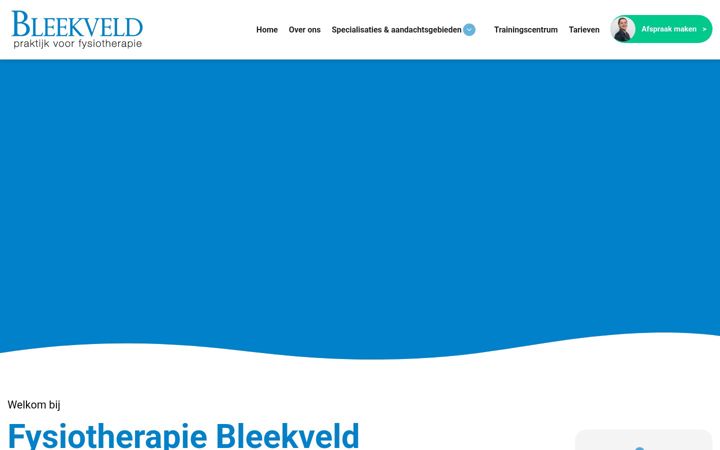 Screenshot of bleekveld.nl