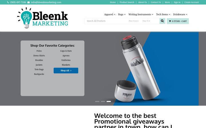 Skjermbilde av bleenkmarketing.net