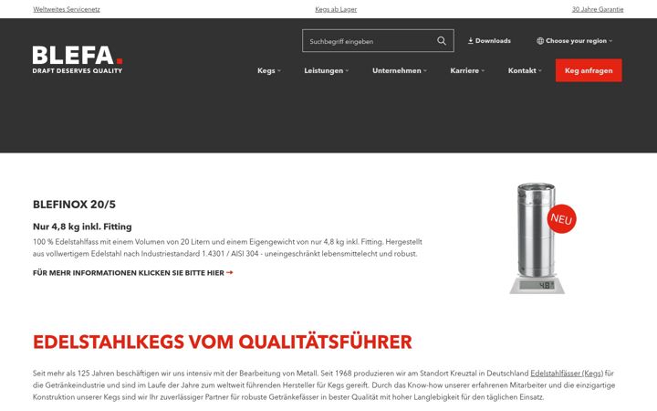 Screenshot of blefa.com