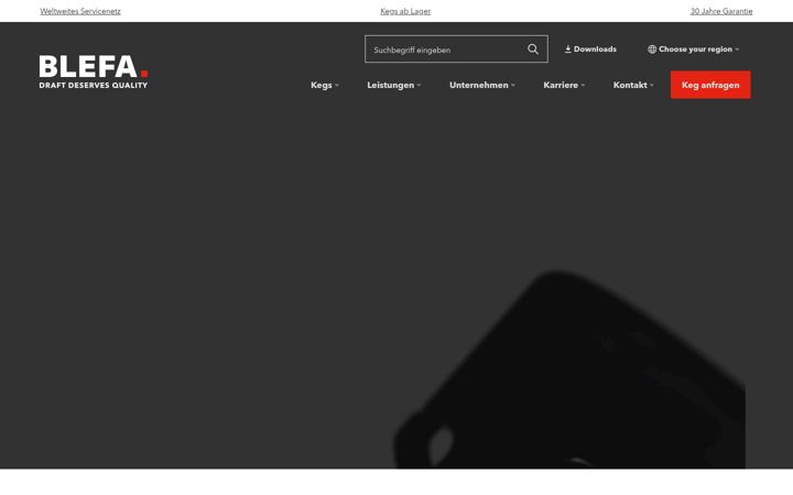 Screenshot of blefakegs.de