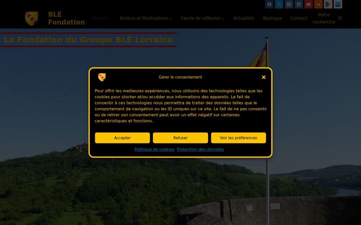 Screenshot of blefondation.fr