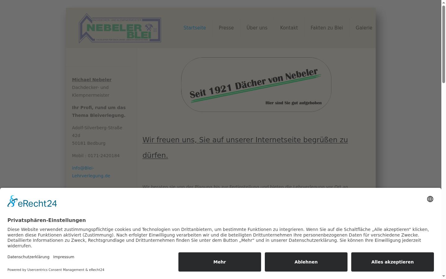 Ekrānuzņēmums ar piekrišanas baneri, kas tika rādīts pirms jebkādas mijiedarbības