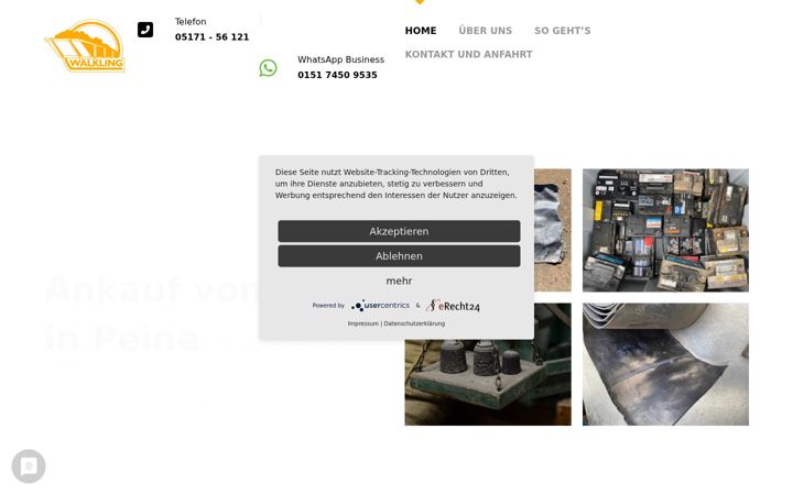 Screenshot of bleiankauf-peine.de