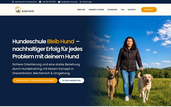 Screenshot of bleib-hund.de