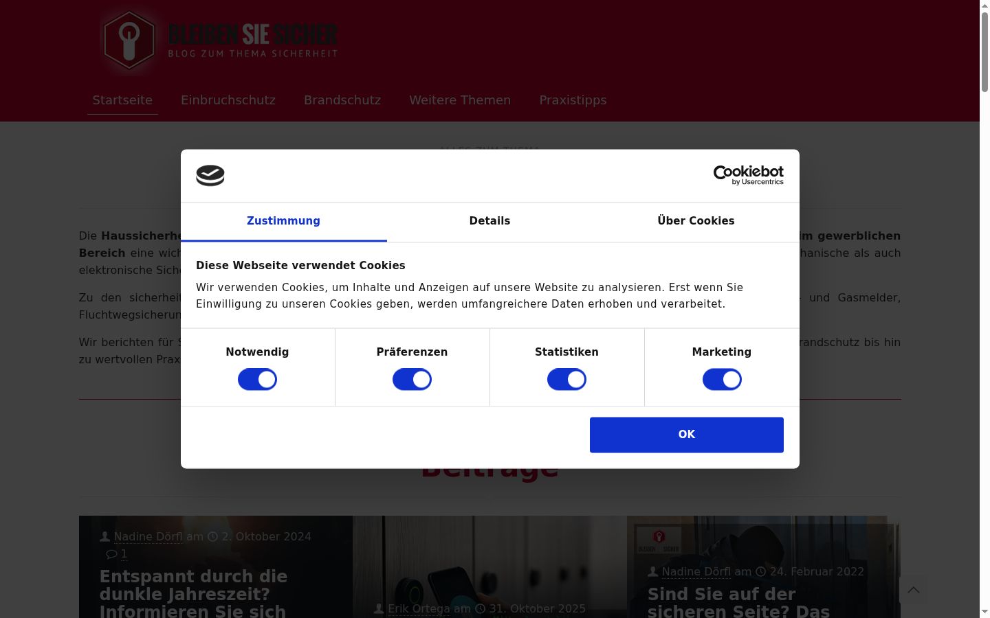 Képernyőkép a bármilyen interakció előtt megjelenő hozzájárulási bannerről