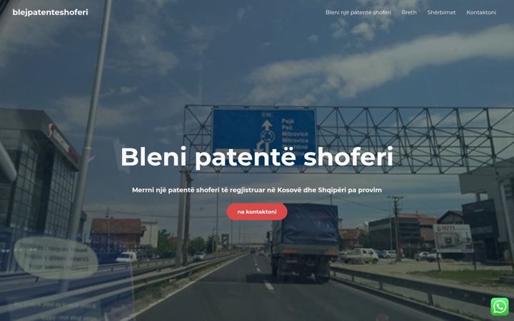 Skjermbilde av blejpatenteshoferi.com