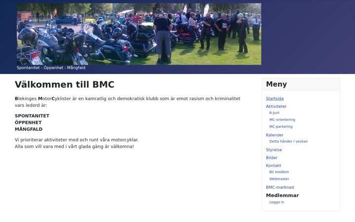 Screenshot of blekingemc.se