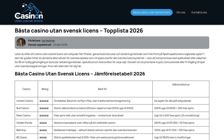Screenshot of blekingeposten.se