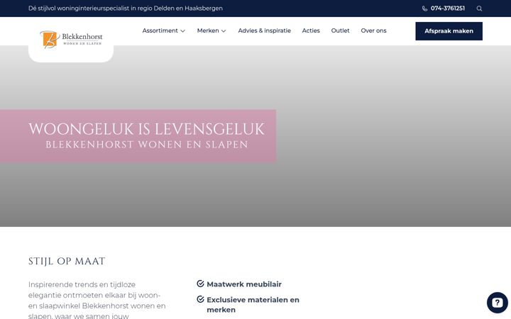 Screenshot of blekkenhorstwonen.nl