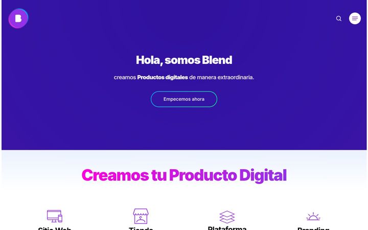 Snímek obrazovky blend.mx