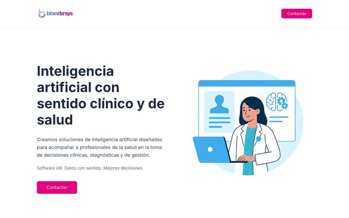 Screenshot of blendarsys.com