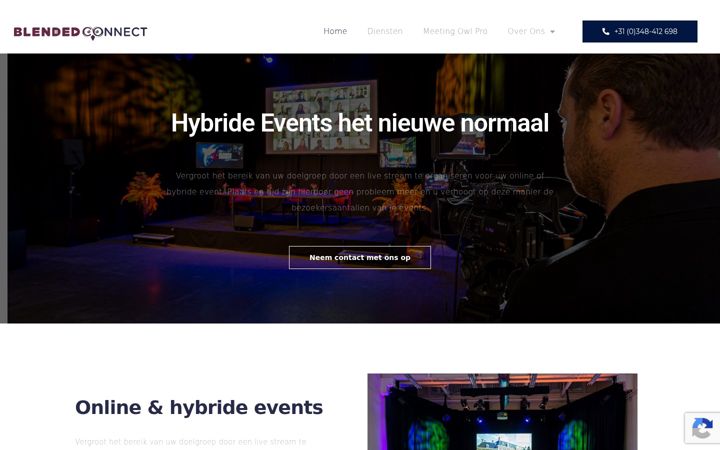 Screenshot of blendedconnect.nl