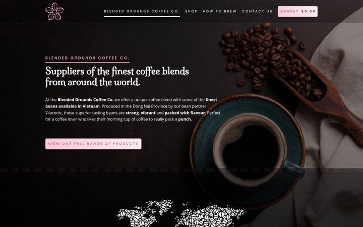 Screenshot of blendedgrounds.co.uk