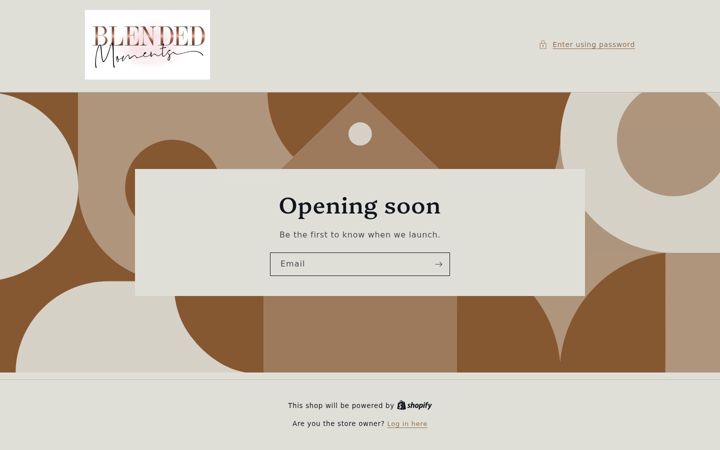 Screenshot of blendedmoments.co.uk