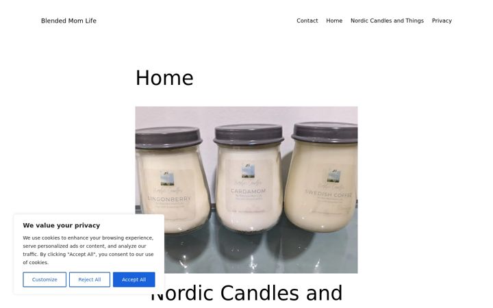 Screenshot of blendedmomlife.com