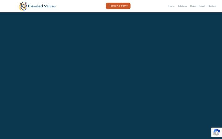 Screenshot of blendedvalues.com