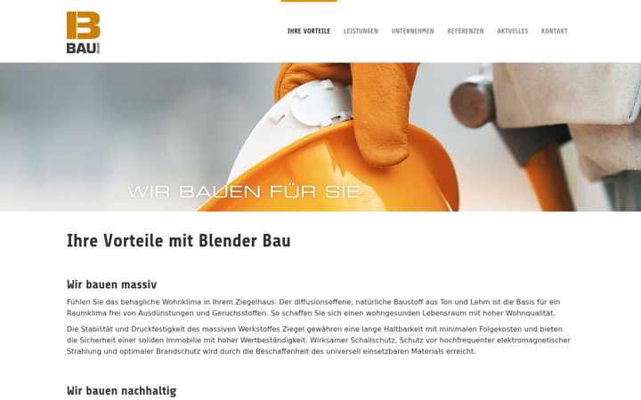 Screenshot of blender-bau.de