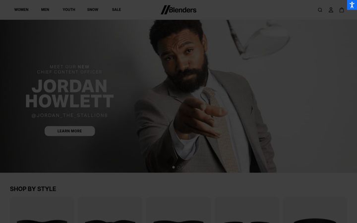 Screenshot of blenderseyewear.com.au