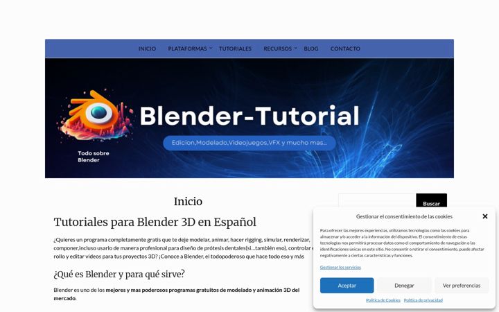Screenshot of blendertutorial.online