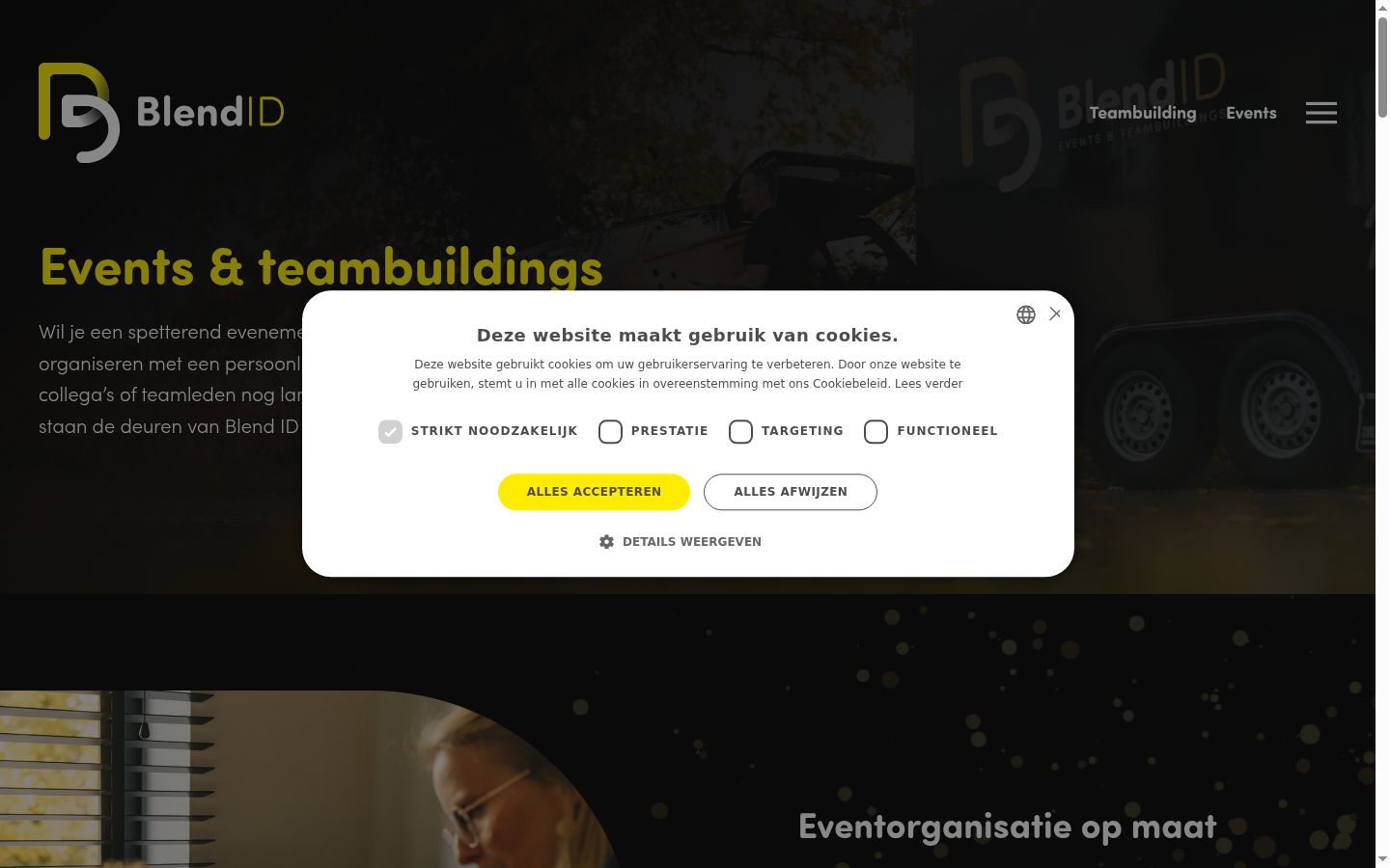 Sutikimo reklamjuostės, rodytos prieš bet kokią sąveiką, ekrano kopija