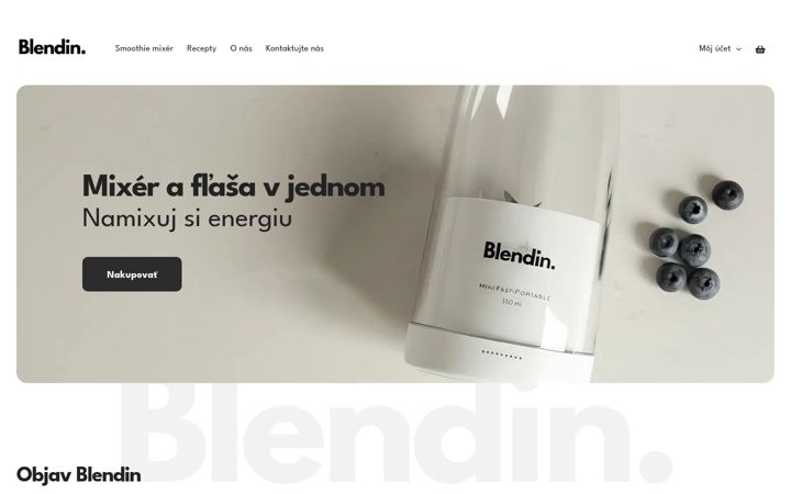 Screenshot of blendin.sk