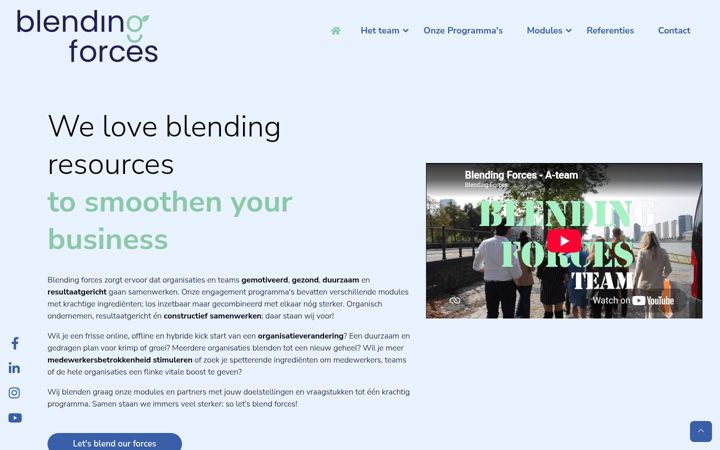 Screenshot of blendingforces.nl