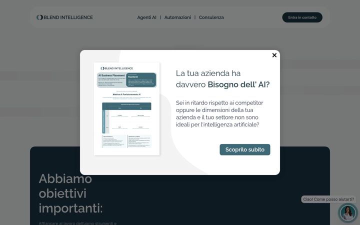 Ekrano kopija blendintelligence.ai