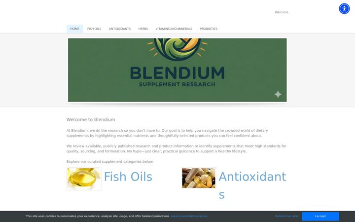Ekrano kopija blendium.co