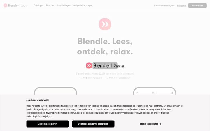 Screenshot di blendle.com