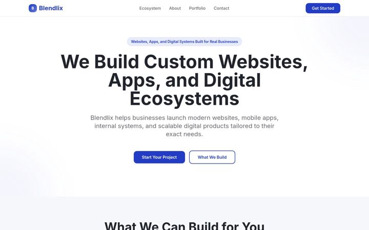 Screenshot of blendlix.com