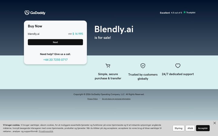 Screenshot of blendly.ai