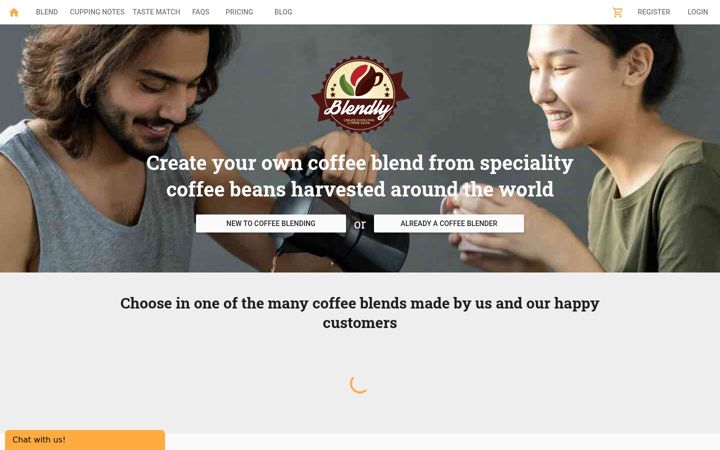 Screenshot of blendly.co.uk