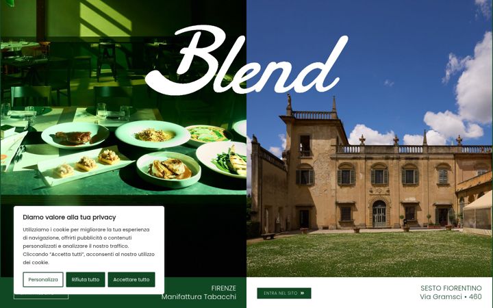 Screenshot of blendmanifattura.it