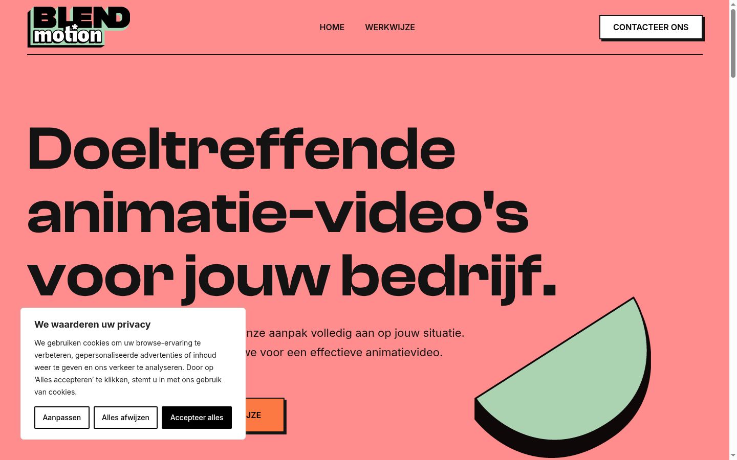 Capture d'écran de la bannière de consentement affichée avant toute interaction