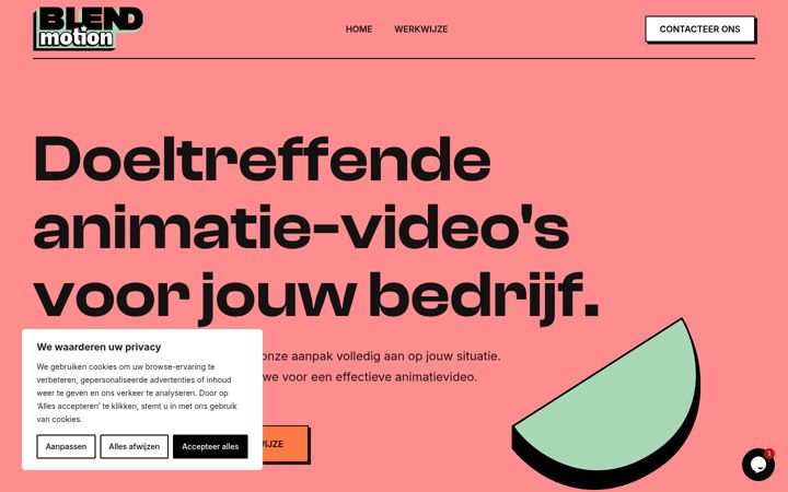 Captură de ecran a blendmotion.be